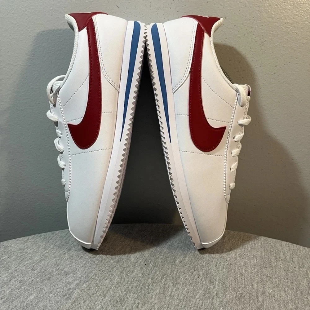 Nike Cortez GS White Red Blue Sneaker Size 7Y/Women 8.5 DM0950-115​ - Picture 7 of 11